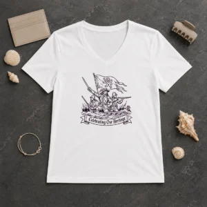 Awesome Celebrating Our Heritage Battle Of The Boyne Line Art V-Neck Shirt