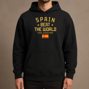 Pretty Spain Beat The World 2026 Champions Soccer Hoodie