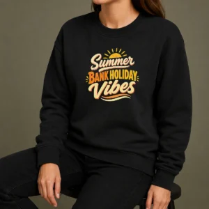 Nice Summer Bank Holiday Cozy Typography Family Gatheri Sweater