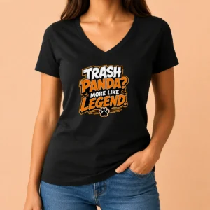 Official Jimothy Viral Trash Panda Funny Humor Cartoon V-Neck Shirt