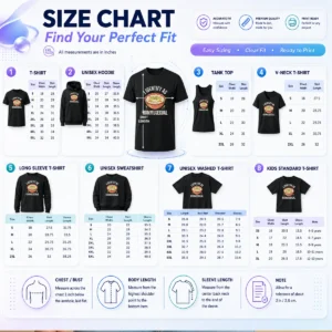 Size chart for Funny Top I Identify As Hummusexual Hummus Bowl with measurements in inches and centimeters