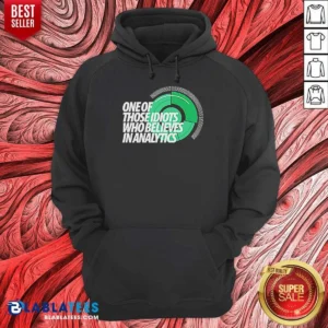 Hot Sports Fan Data Nerd Green Radar One Of Those Idiots WHO Believes In Analytics Hoodie optimized for hoodie garment, showing front view with green radar graphic