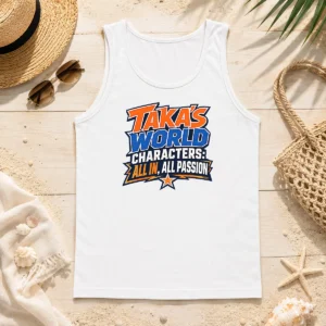 Top Hot Takas World Characters Anime Art Passion Tank Top