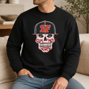 Official Sf Sugar Skull San Francisco Hat Sweater