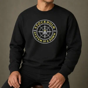 Original System Of A Down Stockholm 2026 Tour Badge Sweater