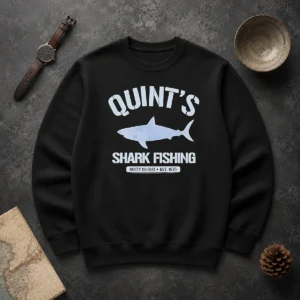 Awesome Quint'S Shark Fishing Amity Island Est 1975 Detailed Shark Sweater