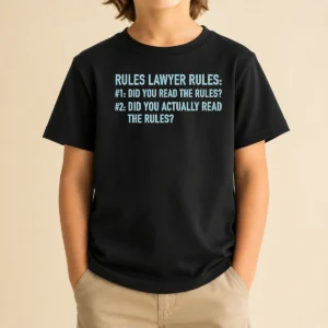 Hot Rules Lawyer Rules Geek Kids T-Shirt
