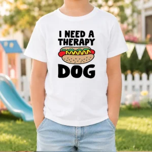Good Therapy Dog Ivory Kids T-Shirt
