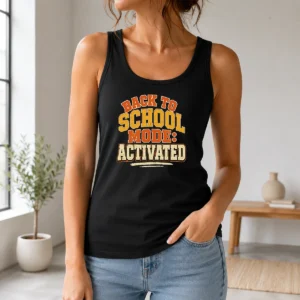 Original Back To School Mode Activated Vintage Students Tank Top