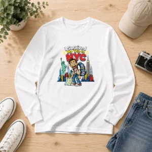 Top NYC Trip Survivor Vector Shirt - Image 2