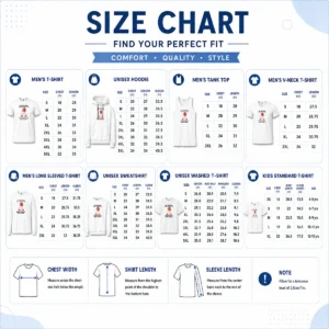 Size chart for Awesome Nice Swedish Gnome I Am Swedish I May Be Old But I Got To See The World Before It with measurements in inches and cm