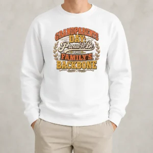 Good Nice Grandparents Day Proud Family Backbone Vintage Sweater