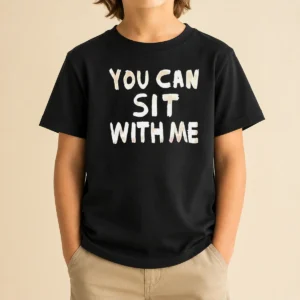 Top Official You Can Sit With Me Text Kids T-Shirt