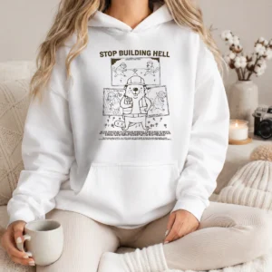 Nice Stop Building Hell Working Together We Can Build Anything We Like Beaver Hoodie