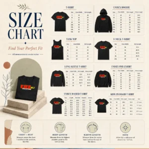 Size chart for Premium Kikk 95 7 Houston showing measurements in inches and cm