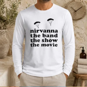 Hot Original Nirvanna The Band The Show The Movie Matt Johnson long sleeve shirt in black with bold graphic print