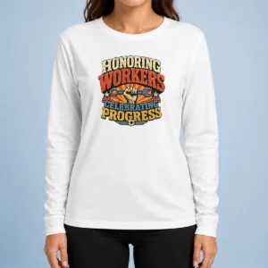 Hot Official Labour Day Vintage For Proud Workers Long Sleeve Shirt