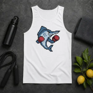 Good Miami Marlins Mascot Wearing Gloves El Caballo Pixel Style Tank Top
