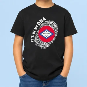 Official Hot It'S In My DNA Arkansas Kids T-Shirt