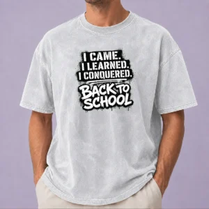 Funny Good Back To School Stencil For Bold Learners Washed T-Shirt