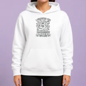 Official Awesome Brain Eating Amoeba Splash Line Art Hoodie