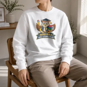 Official Back To School Owl Mascot Squad Sweater