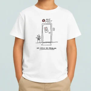 Original Aus Post No Knock No Problem Kids T-Shirt