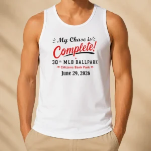 Premium Brandon Vickrey Wearing My Chase Is Complete 30th Ballpark Tank Top