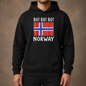 Happy Nice Ro Ro Ro Norway Round Of 16 FIFA World Cup 2026 Vintage Flag Hoodie