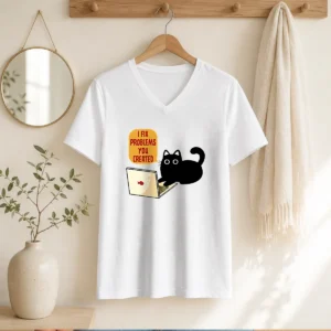 Awesome I Fix Problems You Created V-Neck Shirt