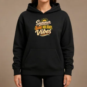 Nice Summer Bank Holiday Cozy Typography Family Gatheri Hoodie