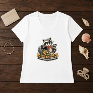 Awesome Jimothy Trash Panda Funny Humor Vector V-Neck Shirt
