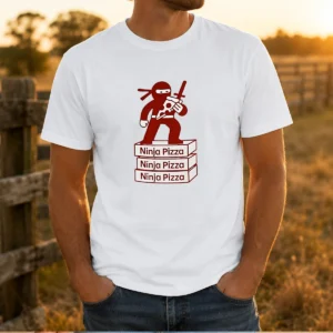 Funny Ninja Pizza Ninja Pizza Ninja Pizza Ninja Pizza Standing On Boxes