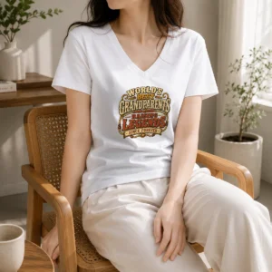Hot Grandparents Day Legendary Roots Western Vintage V-Neck Shirt