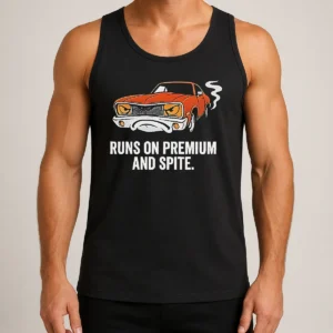 Pretty Runs On Premium And Spite Muscle Car Tank Top