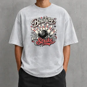Hot Top Bowling For Strike Tattoo Washed T-Shirt