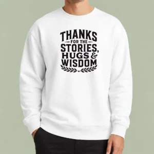 Awesome Grandparents Day Gratitude Silhouette Grandchild Sweater