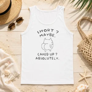 Good Short Maybe Caked Up Absolutely Cat Tank Top