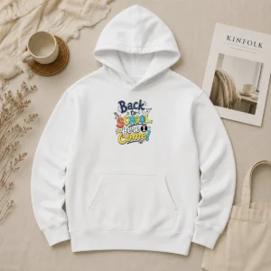 Good Premium Back To School Here I Come Line Art Hoodie