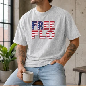 Good Patriotic USA Flag Stars And Stripes Typography washed t shirt with vintage faded colors and classic fit