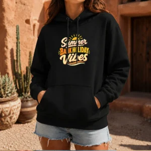 Top Summer Bank Holiday Cozy Typography Family Gatheri Hoodie