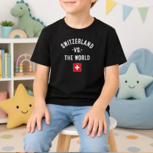 Good Switzerland Vs The World World Cup 2026 Flag Kids T-Shirt