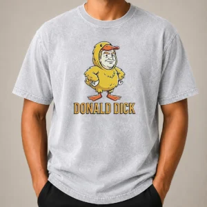 Pretty Donald Dick Parody Washed T-Shirt