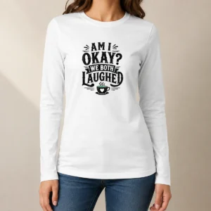 Top Good Halloween Coffee Quote Silhouette Long Sleeve Shirt