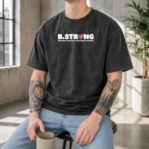Original B Strong Good Vibes Good Times Good People Good Music washed t shirt in soft faded fabric