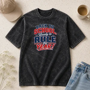 Nice Funny Back To School Pride Typography Washed T-Shirt