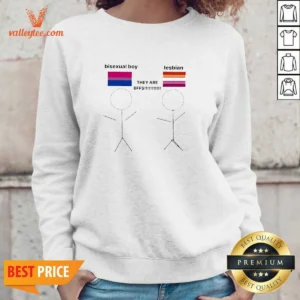 Funny Bisexual Boy Lesbian They Are Bff Sweatshirt