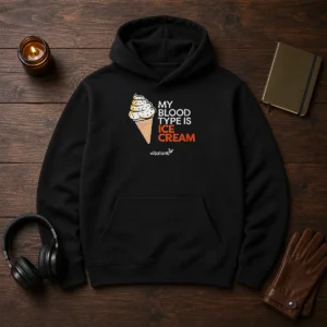 Awesome Vitalant My Blood Type Is ICE Cream Hoodie
