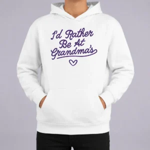 Hot Funny Rather Be At Grandma'S Lavender Onesie Hoodie
