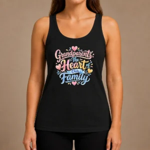 Awesome Grandparents Day Heart Of Our Family Watercolor Tank Top